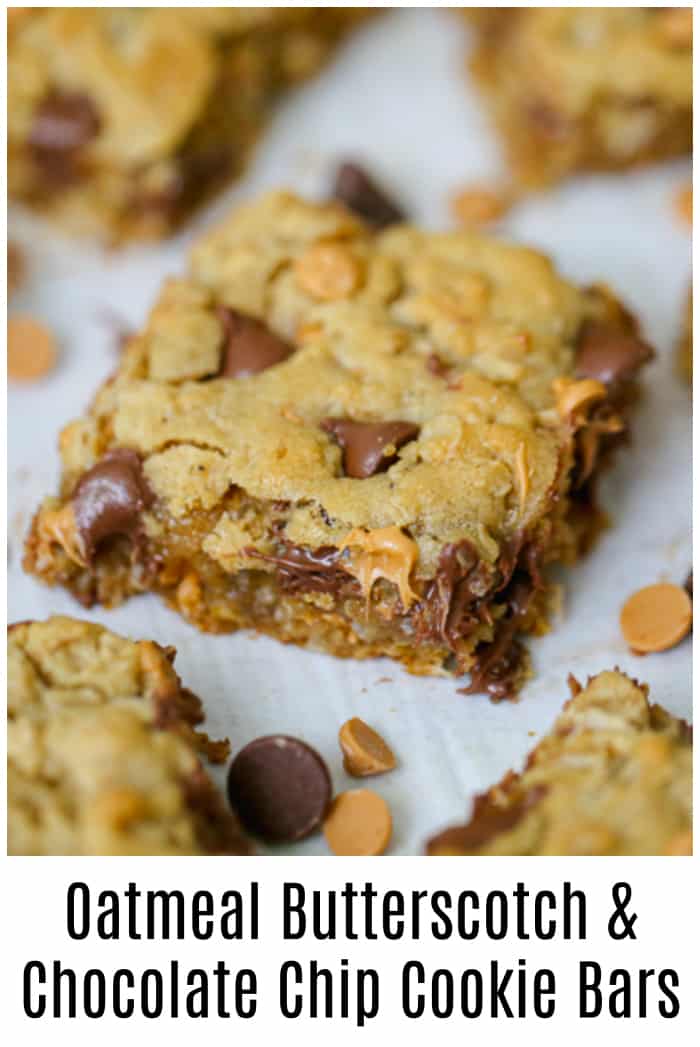 Butterscotch Chocolate Oatmeal Bars