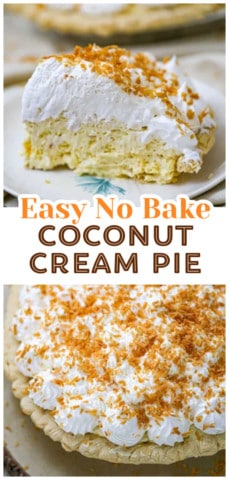 Easy No Bake Coconut Cream Pie