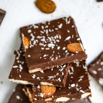 Keto Chocolate Almond Joy Bark