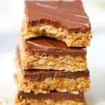 Healthy No-Bake Chocolate Peanut Butter Oatmeal Bars