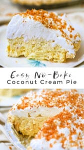 Easy No-Bake Coconut Cream Pie!