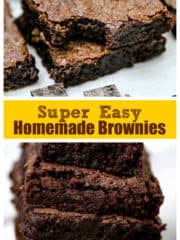 uper Easy Homemade Brownies