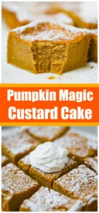 Pumpkin Magic Custard Cake