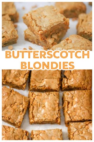 butterscotch blondie recipe