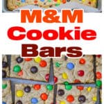 M&M Cookie Bars