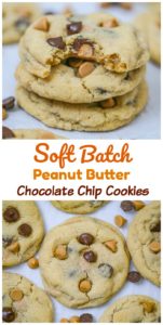 Soft Batch Peanut Butter Chocolate Chip Cookies
