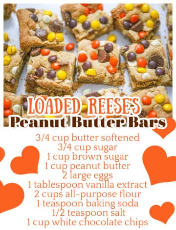 Scrumptious Peanut Butter Loaded Bars
