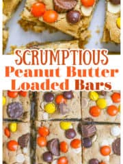 Scrumptious Peanut Butter Loaded Bars