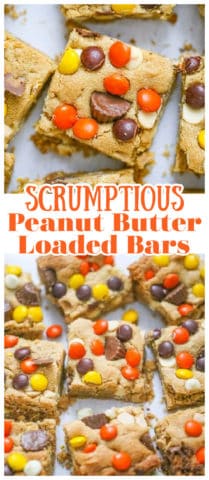 Scrumptious Peanut Butter Loaded Bars