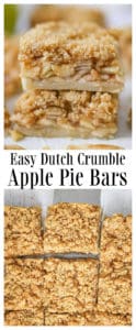 Easy Dutch Crumble Apple Pie Bars