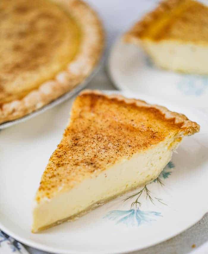 creamy pie with custard filling
