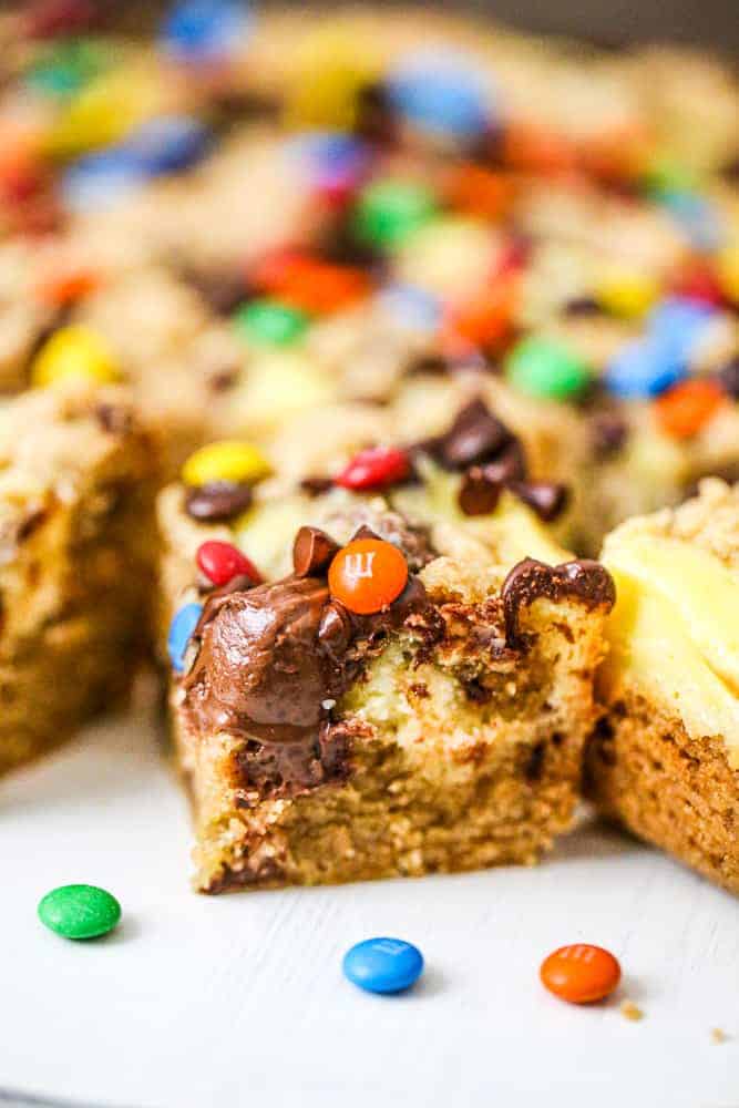 Peanut Butter Reese's Cream Cheese Cookie Bars