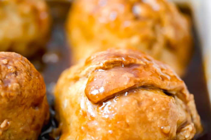 baked gooey apple dumplings recipe homemade