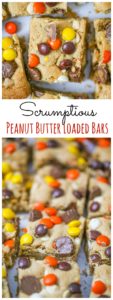 Scrumptious Peanut Butter Loaded Bars