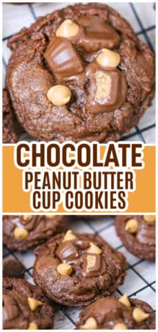 Peanut Butter Cup Chocolate Cookies