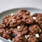 Easy Fluffy Chocolate Marshmallow Peanut Clusters!