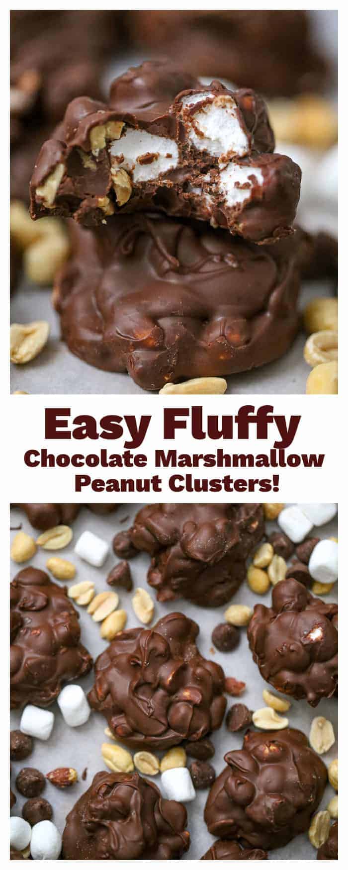 Fluffy Chocolate Marshmallow Peanut Clusters The Baking ChocolaTess