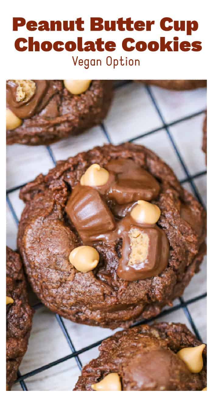 Peanut Butter Cup Chocolate Cookies