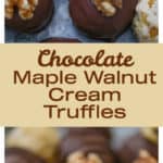 Chocolate Maple Walnut Cream Truffles