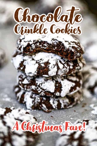 CHOCOLATE CRINKLE COOKIES