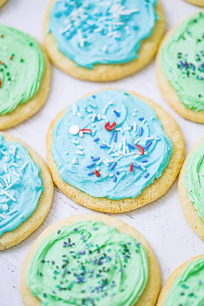 blue frosting on sugar cookie recipe
