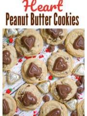 Chocolate Heart Peanut Butter Cookies