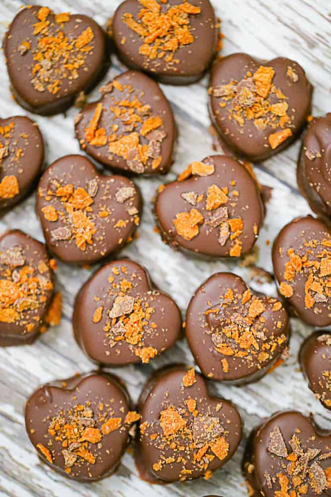 Butterfinger Heart Truffles