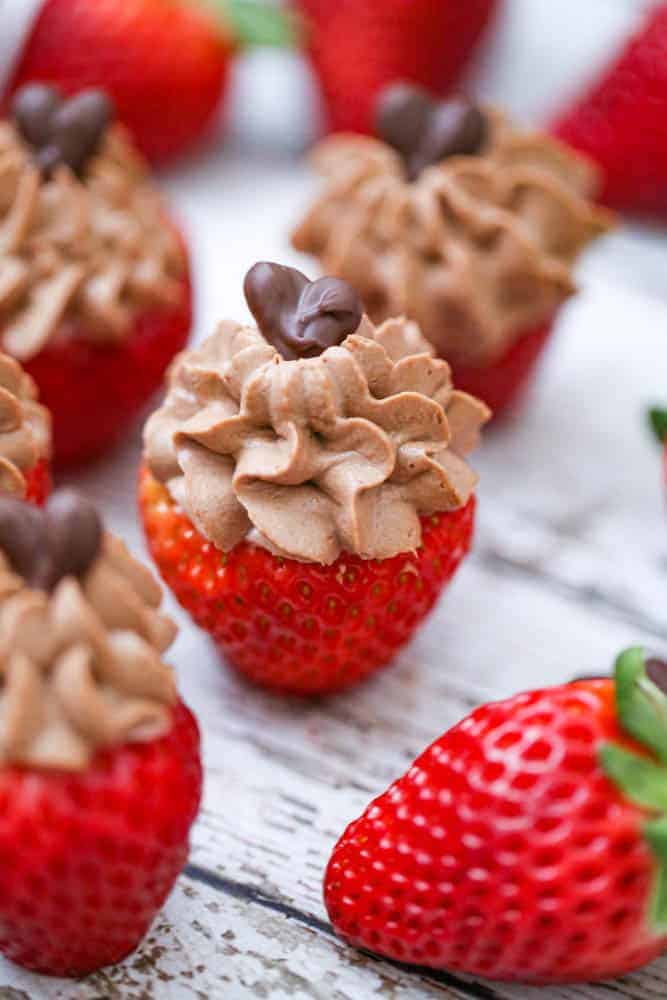 OMG Chocolate Cheesecake Stuffed Strawberries