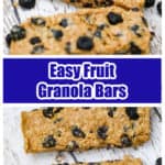 Easy Fruit Granola Bars
