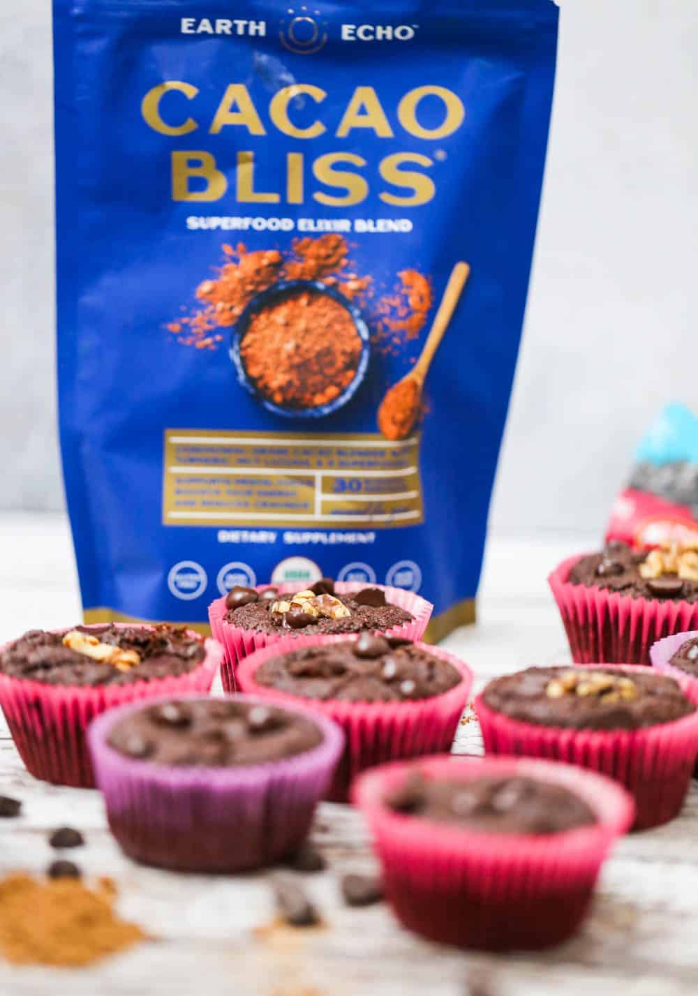 Low Carb Cocao Bliss Cake Muffins