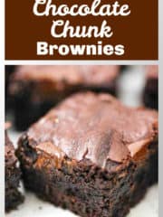 homemade Fudgy Chocolate Chunk Brownies recipe