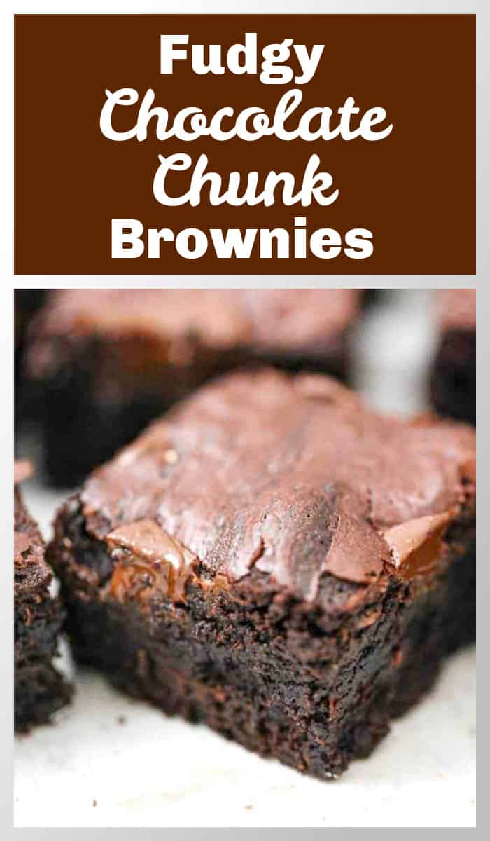 homemade Fudgy Chocolate Chunk Brownies recipe