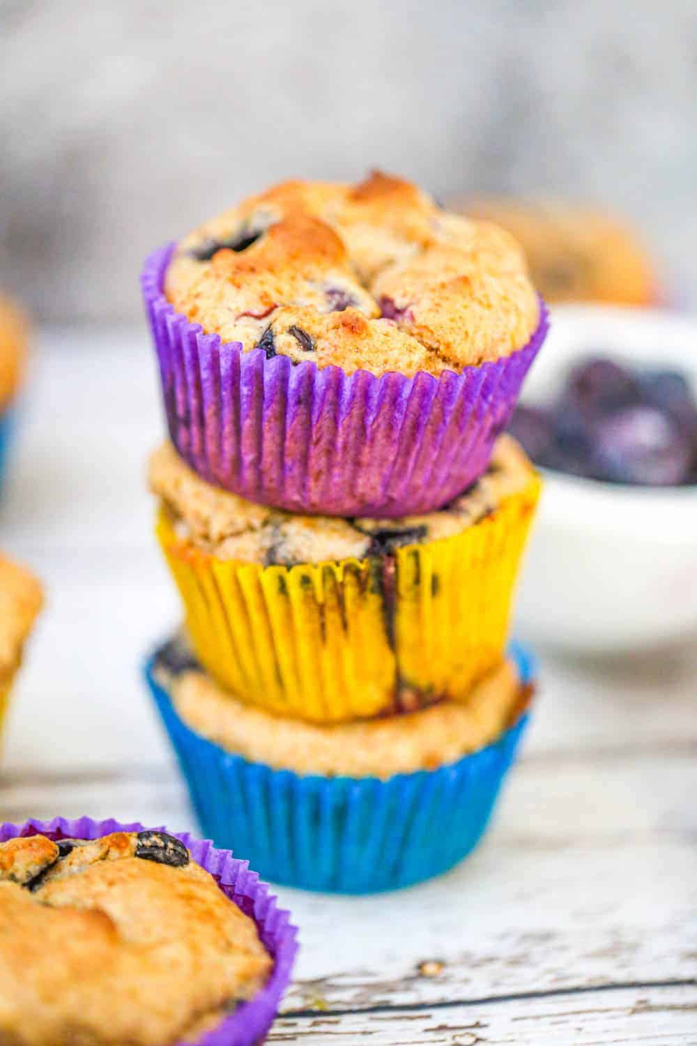 sugar-free blueberry muffins