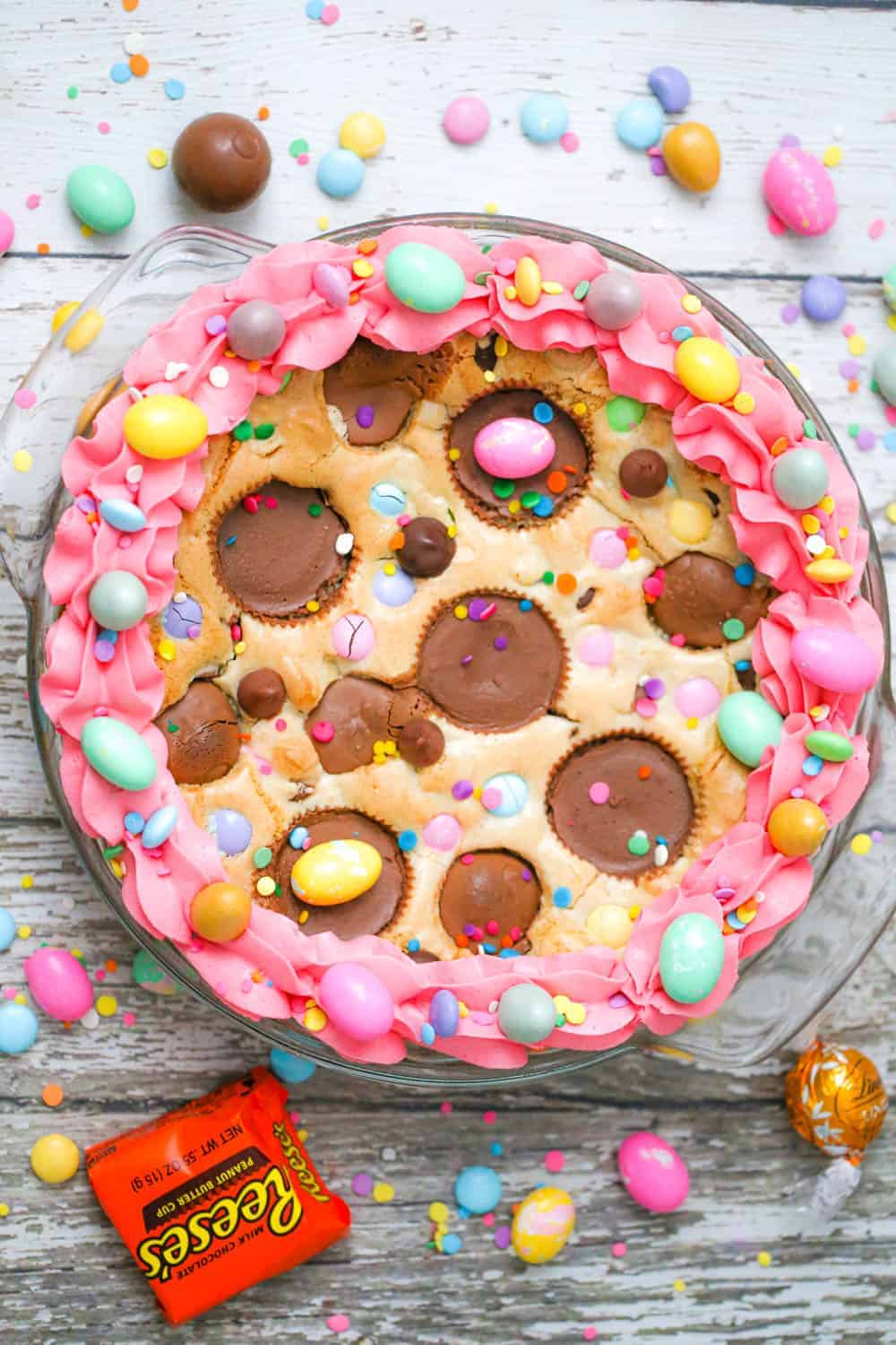 what to do with leftover candy Cookie Pie recipe