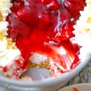 Strawberry Fluffy Lemon Cheesecake Delight