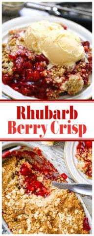 Rhubarb Berry Crisp