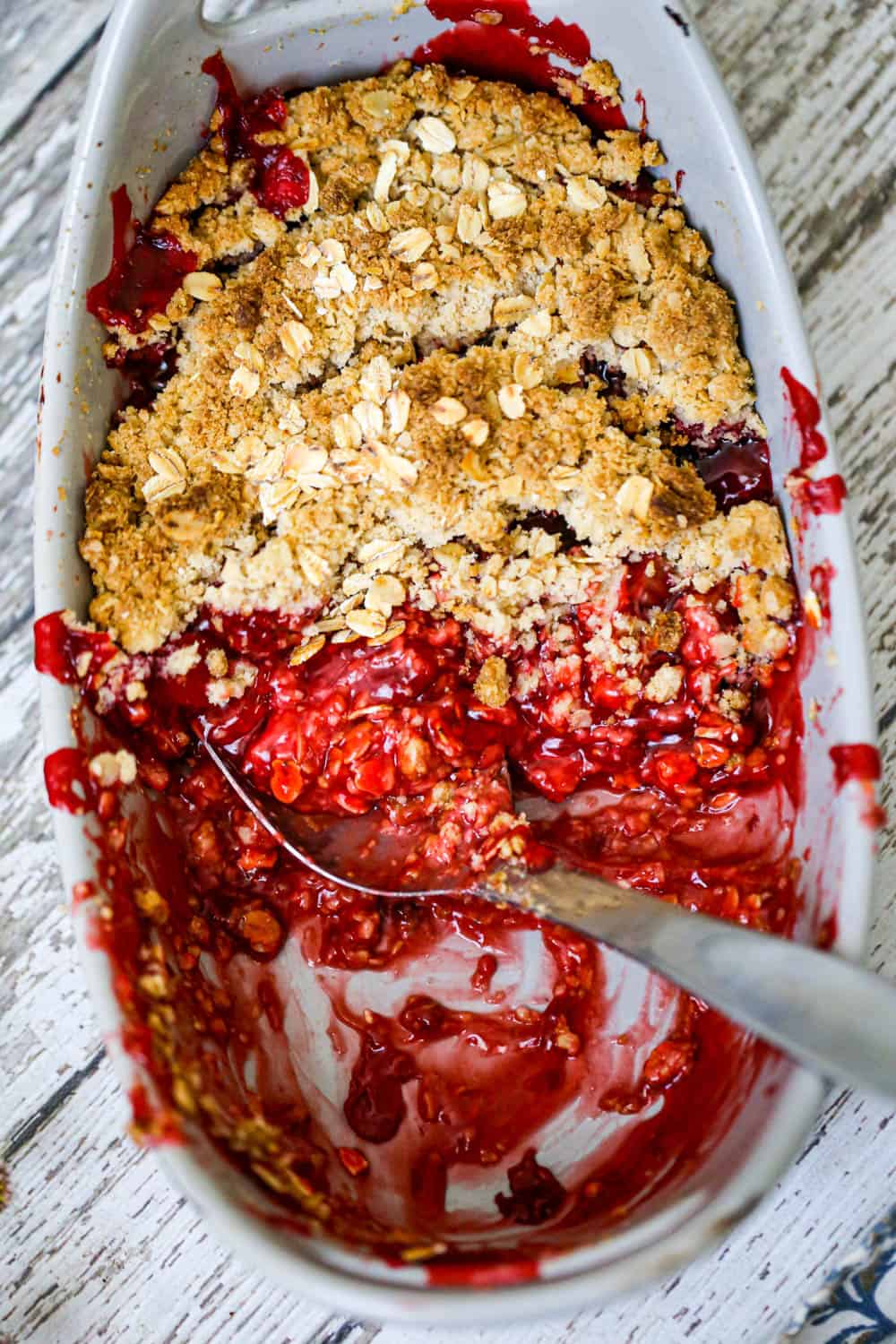 Rhubarb Berry Crisp