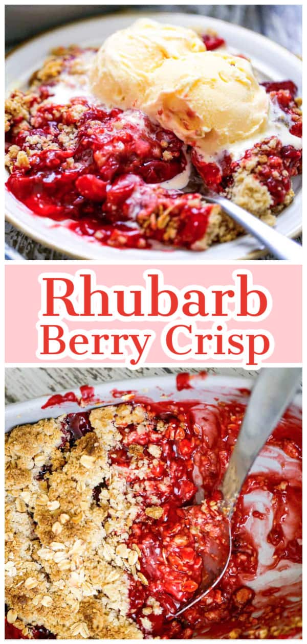 Rhubarb Berry Crisp