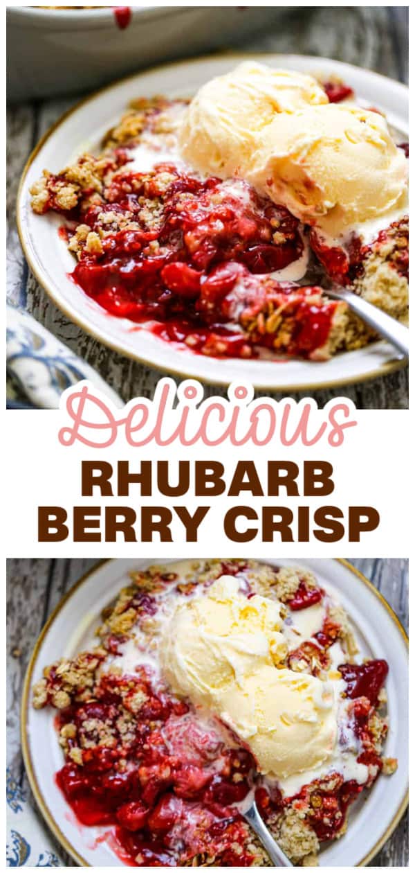 Rhubarb Berry Crisp