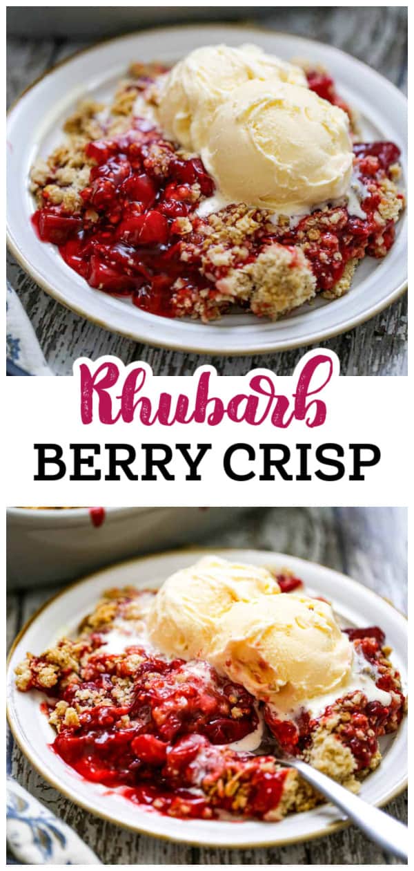Rhubarb Berry Crisp