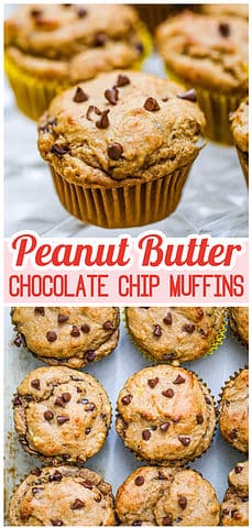peanut butter Chocolate Chip Muffins