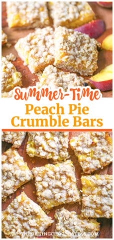Peach Pie Crumble Bars