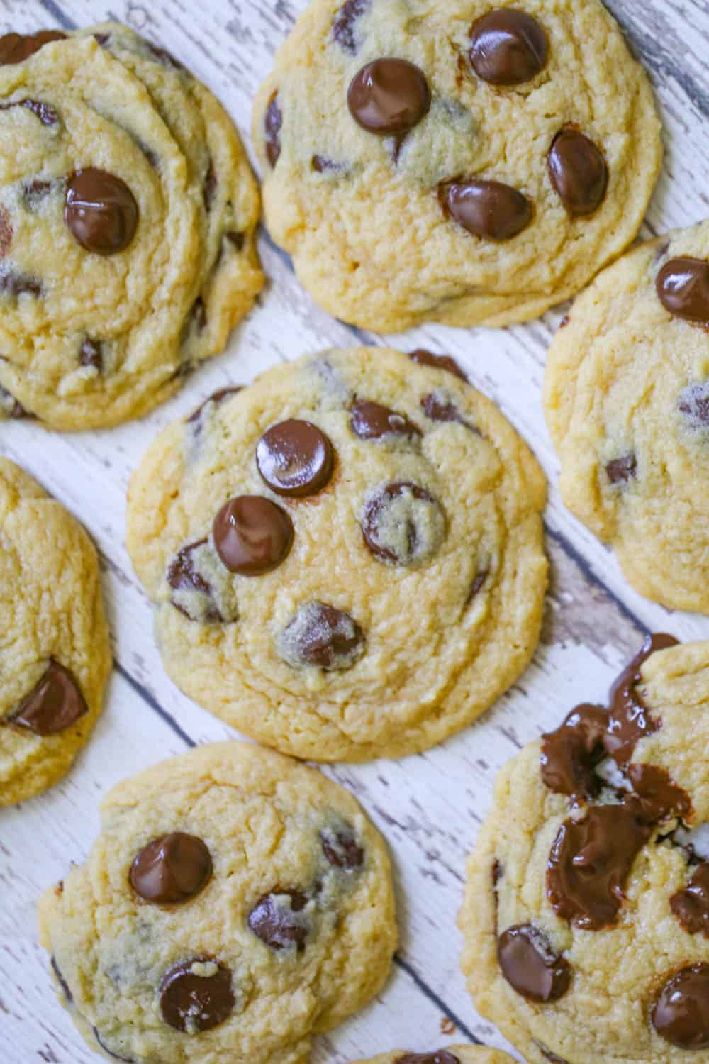 Homemade recipe for Chocolate Chip Pudding Cookies with melty chips