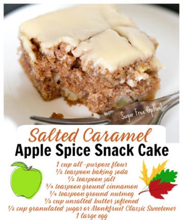 Caramel Apple Snack Cake