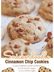 Snickerdoodle Cinnamon Chip Cookies
