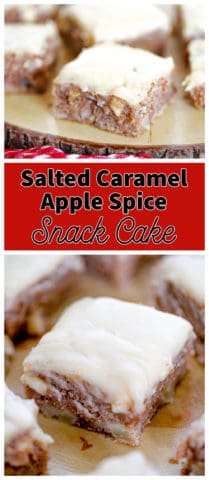 Caramel Apple Snack Cake