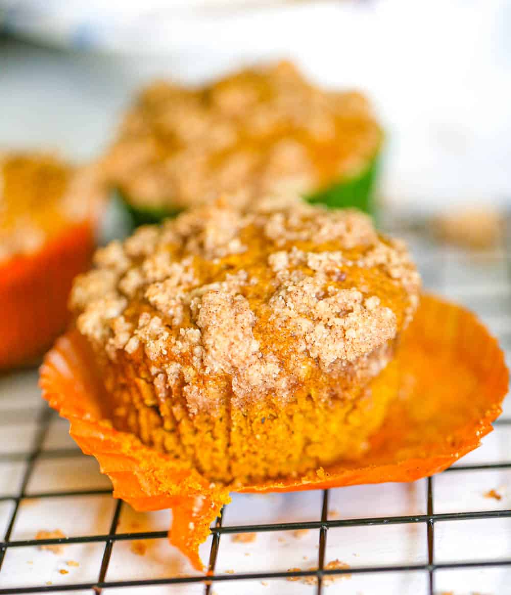 pumpkin muffins with streusel topping recipe
