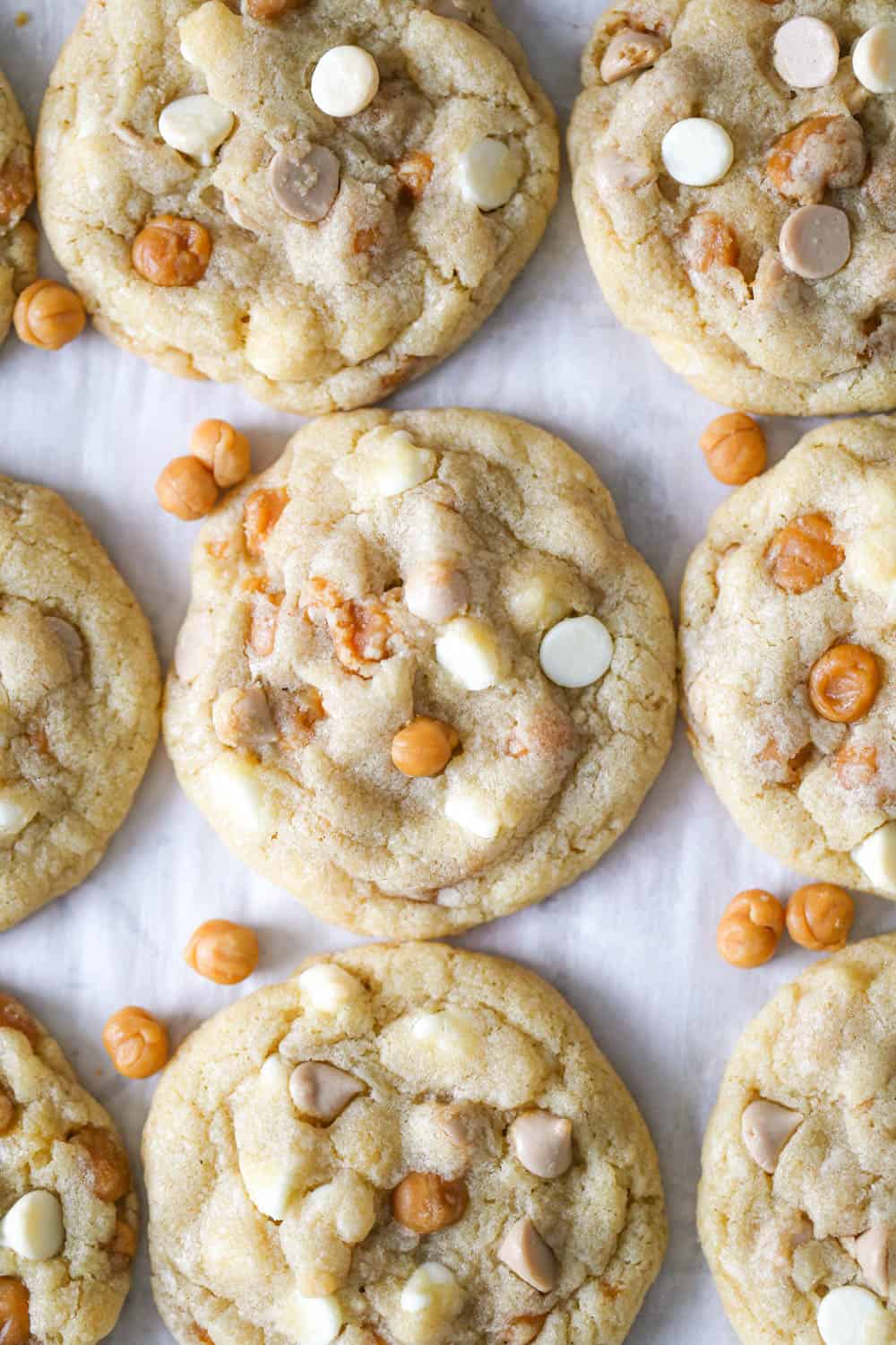 Salted Caramel White Chocolate Cookies