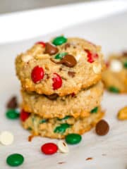 stack of Christmas Cowboy Cookies