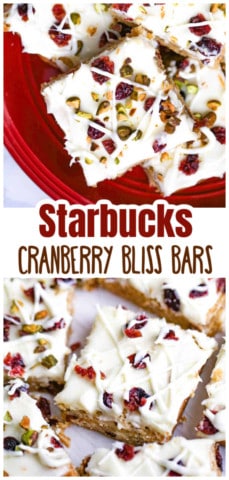 Starbucks Cranberry Bliss Bars